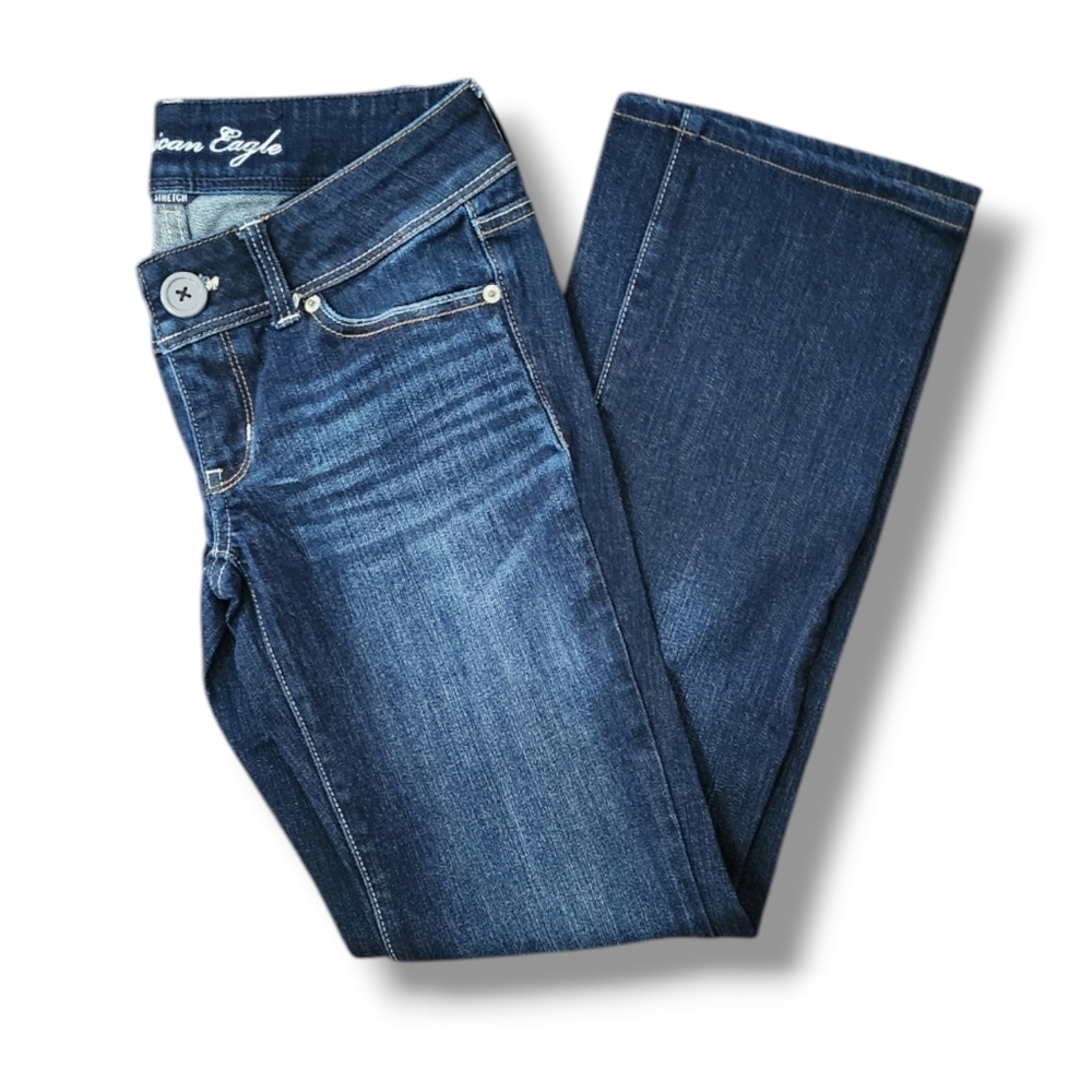 American Eagle Outfitters Dark Blue Boot Cut Jeans